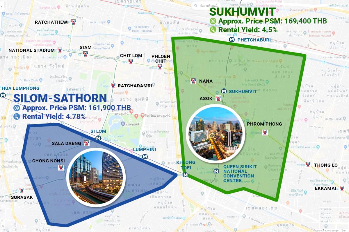 Sukhumvit Vs. Silom-Sathorn: Comparing Rental Yields! - FRESH Property ...